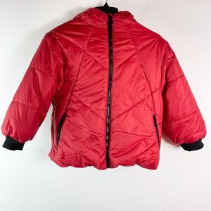 Urban Republic NWT Kids' Girls Red Quilted Hooded Puffer Jacket Size M